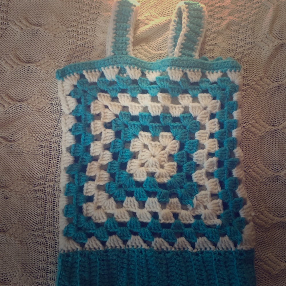Vintage girls crochet top